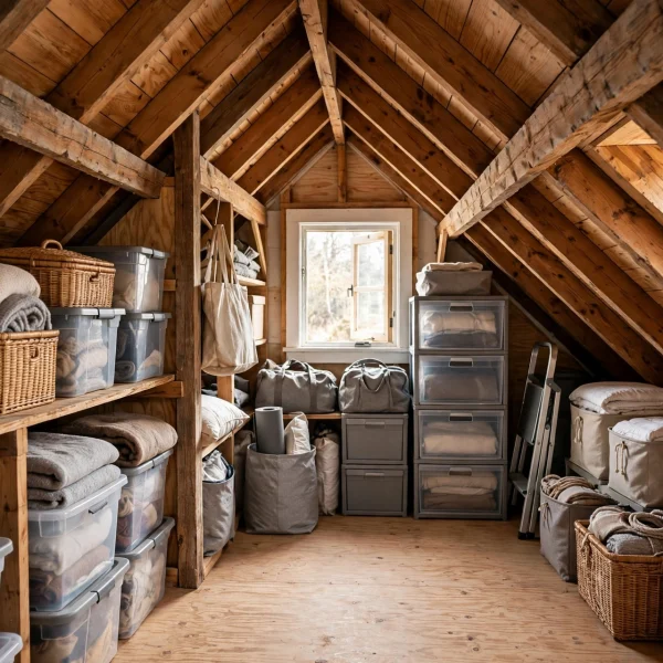 What Are the Best Storage Solutions for Residential Attics With Sloped Ceilings