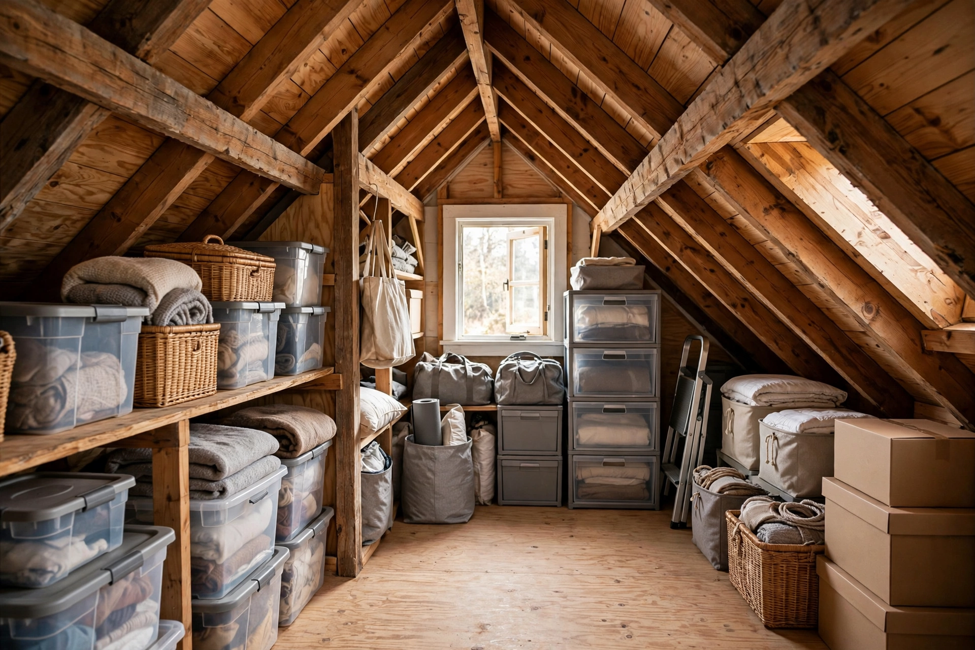 What Are the Best Storage Solutions for Residential Attics With Sloped Ceilings